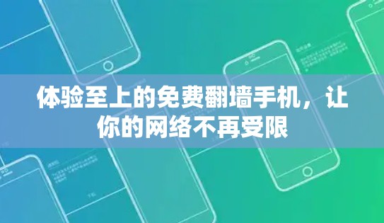 体验至上的免费翻墙手机，让你的网络不再受限