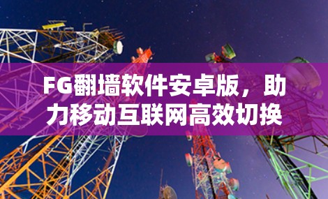 FG翻墙软件安卓版，助力移动互联网高效切换