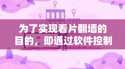 为了实现看片翻墙的目的，即通过软件控制网络访问以限制外部资源的访问，最常用的是翻墙软件。以下是一些常用的翻墙软件