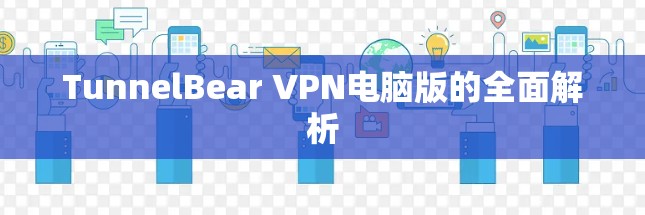 TunnelBear VPN电脑版的全面解析